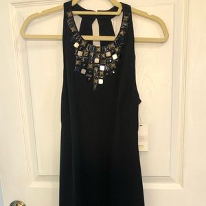 NWT Argenti black keyhole low-back dress